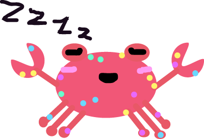 Sleeping crab