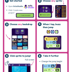 A screenshot of the Buzz and Jump worksheet