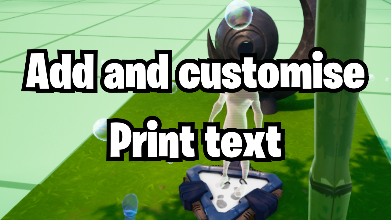 Add and customise Print text