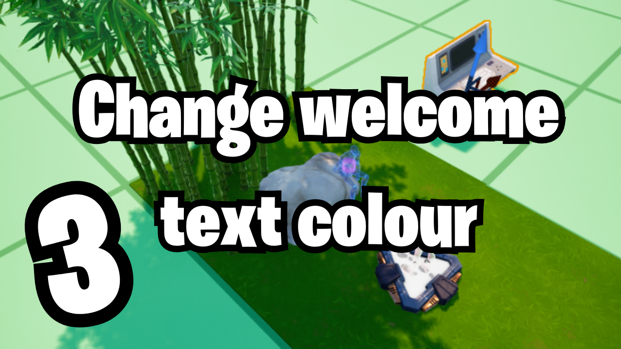 3. Change welcome text colour