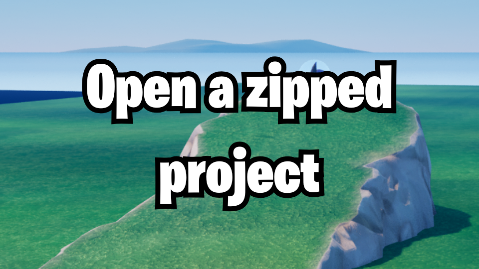 Open a zipped project