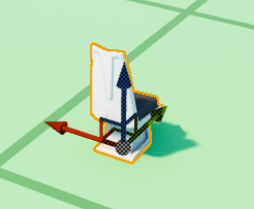 Chair in position